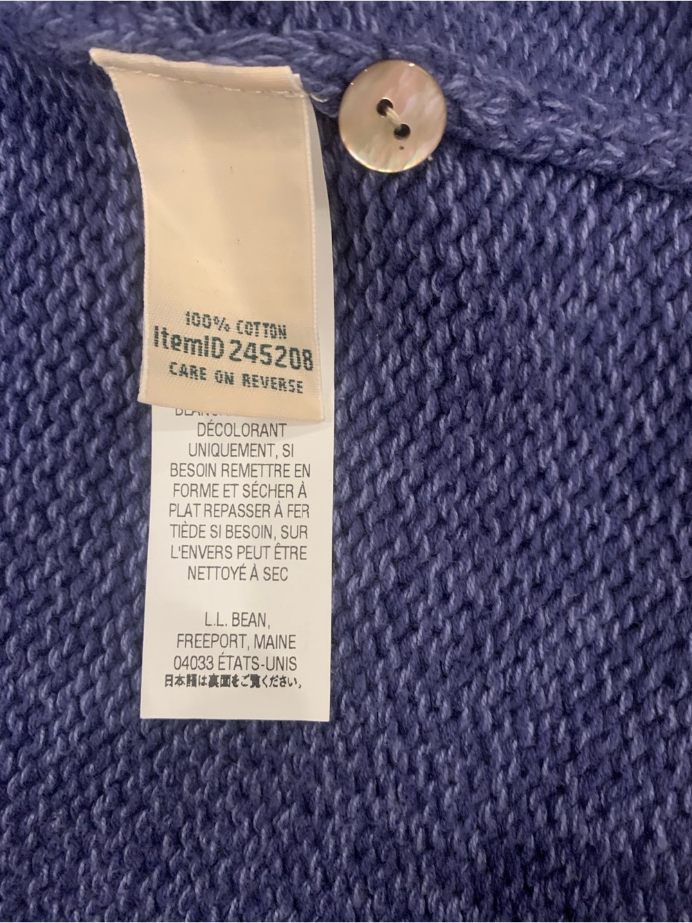 L.L. Bean Button-Front Crew Cardigan Women’s XL - Picture 14 of 15